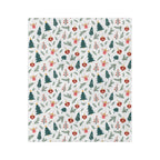 Holiday Blanket — Festive Evergreen Microfiber Throw - Choose from 3 sizes