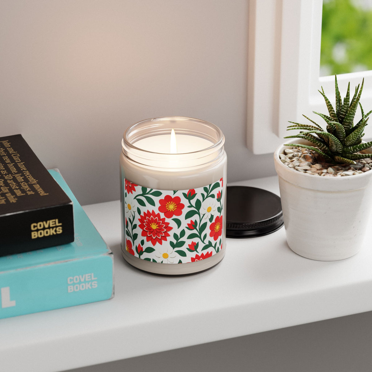 Natural Soy Candle, 9oz Glass Jar - 12 Scents