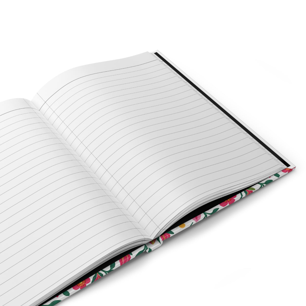 Floral Pink Lily Hardcover Journal — Lined Notebook for Notes & Gratitude