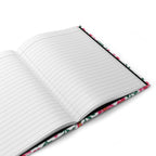 Hardcover Journal — Floral Lined Notebook - Pink Lilies