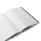 Hardcover Journal — Lined Floral Notebook - Purple Cascades