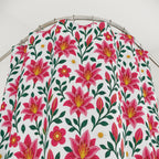 Bathroom Shower Curtain — Standard Size 71" x 74" - Floral Pink Lilies