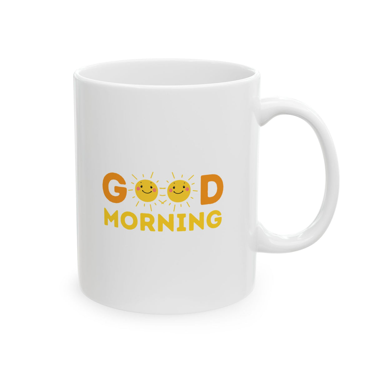 Good Morning Ceramic Mug - Choose 11 oz or 15 oz - BPA and Lead-free