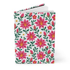 Hardcover Journal — Floral Lined Notebook - Pink Lilies