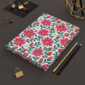 Hardcover Journal — Floral Lined Notebook - Pink Lilies