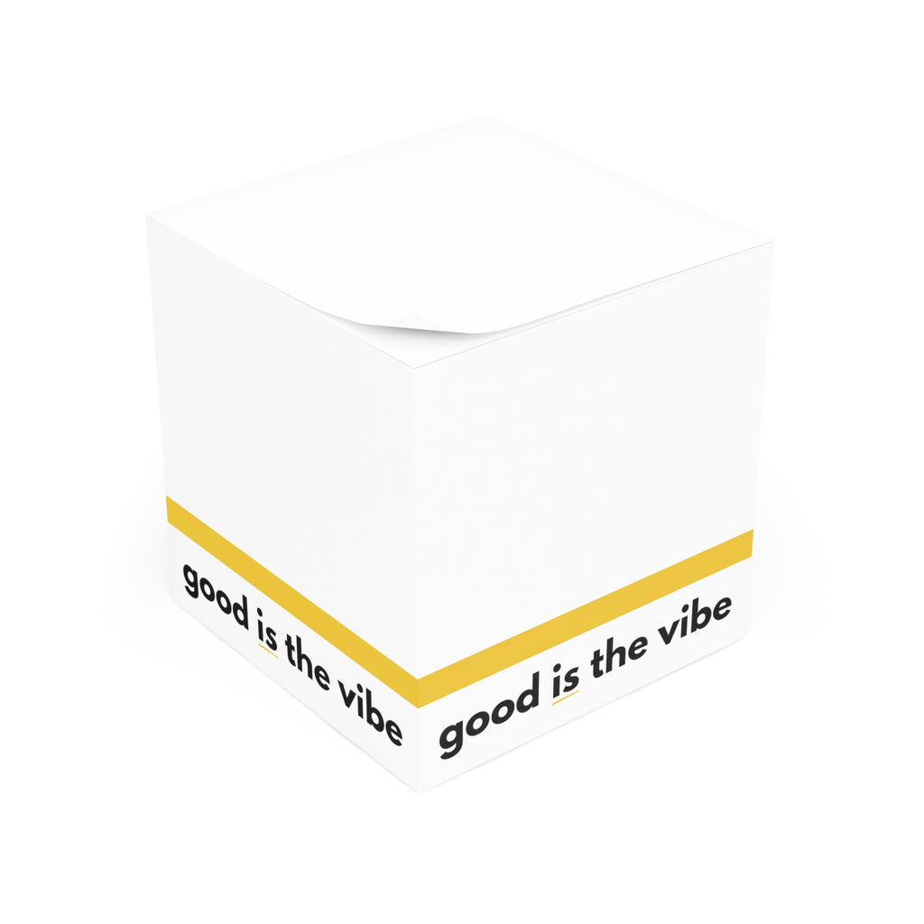 “good Is the vibe” Note Cube — Inspirational Sticky Note Pad
