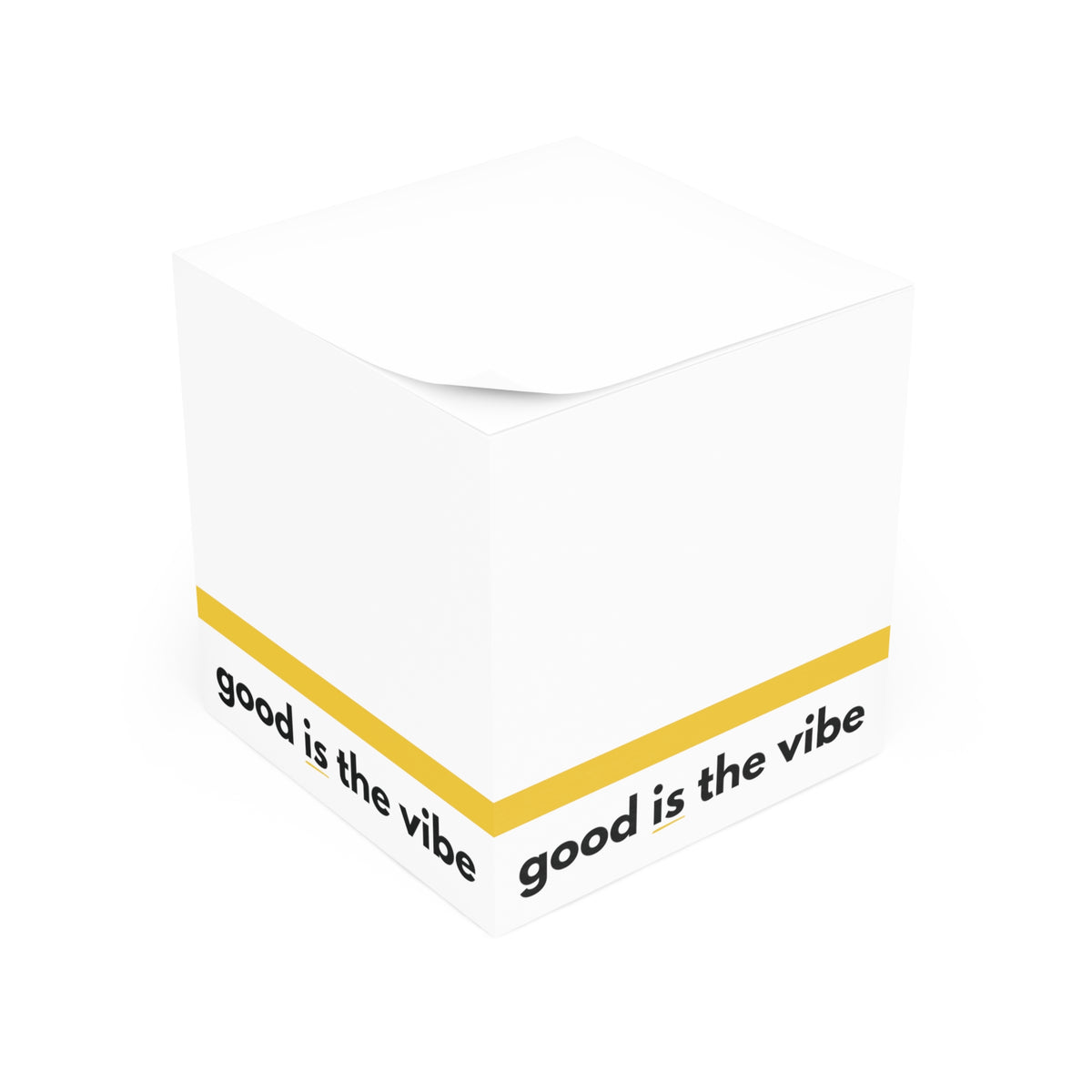 “good Is the vibe” Note Cube — Inspirational Sticky Note Pad