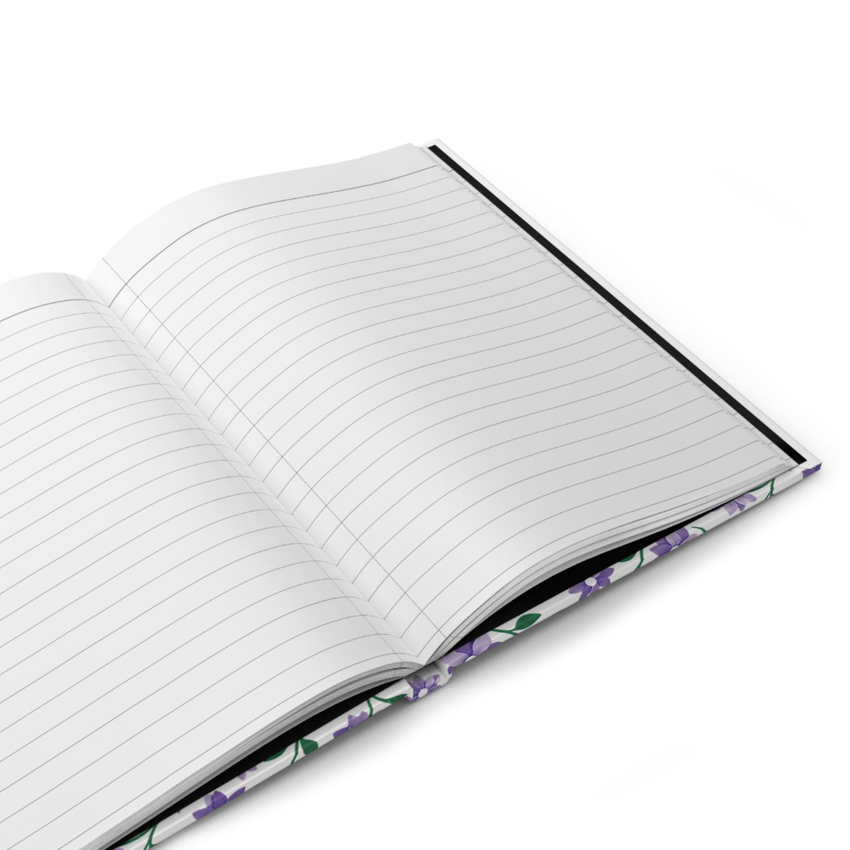 Lavender Blooms Hardcover Journal — Lined Floral Notebook for Notes & Journaling