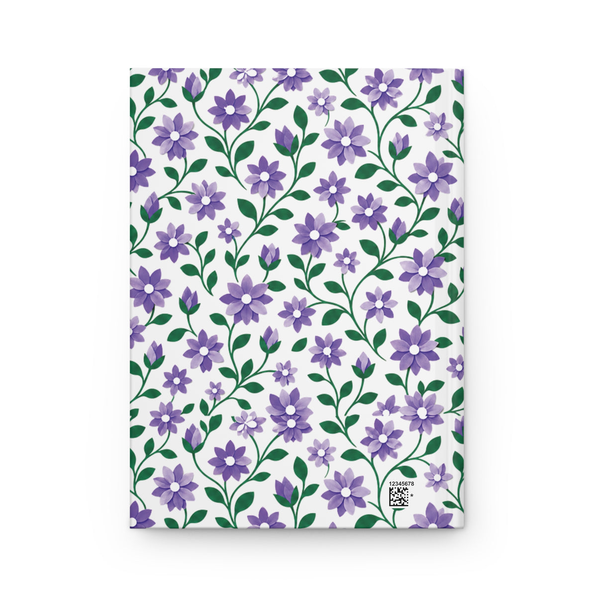 Lavender Blooms Hardcover Journal — Lined Floral Notebook for Notes & Journaling