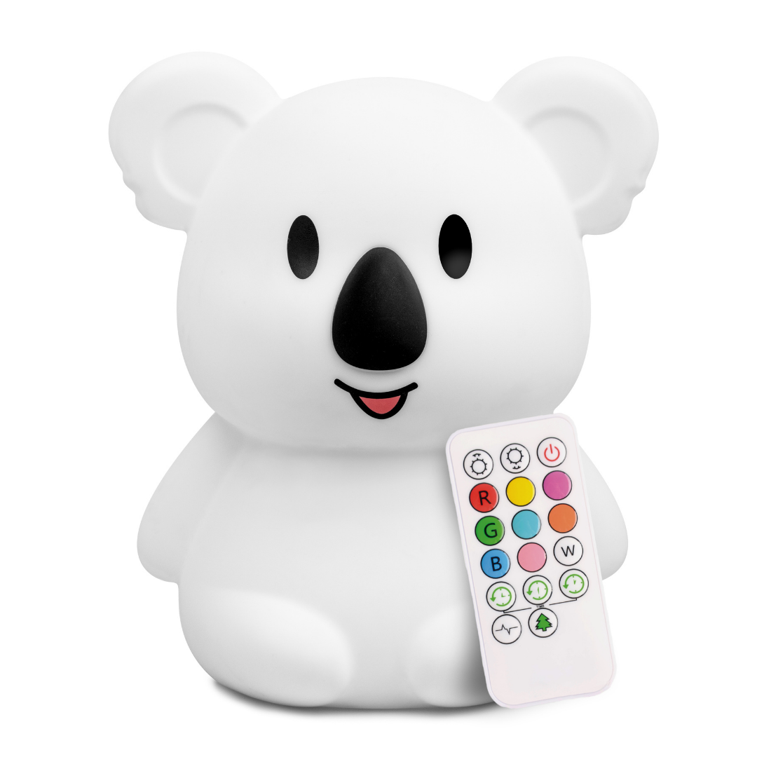 LumiPets Keith the Koala - Color Changing Night Light - Control by Tap or Remote