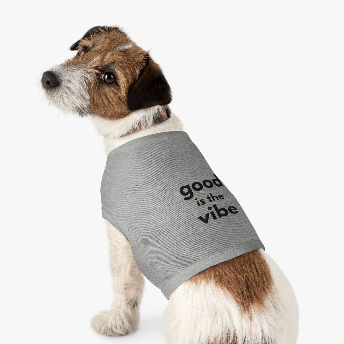 Pet Tank Top - Dog and Cat Shirt - Motivational "good is the vibe"