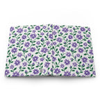 Hardcover Journal — Lined Floral Notebook - Purple Cascades