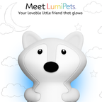 LumiPets® Fiona the Fox Color Changing Night Light - Control by Tap or Remote