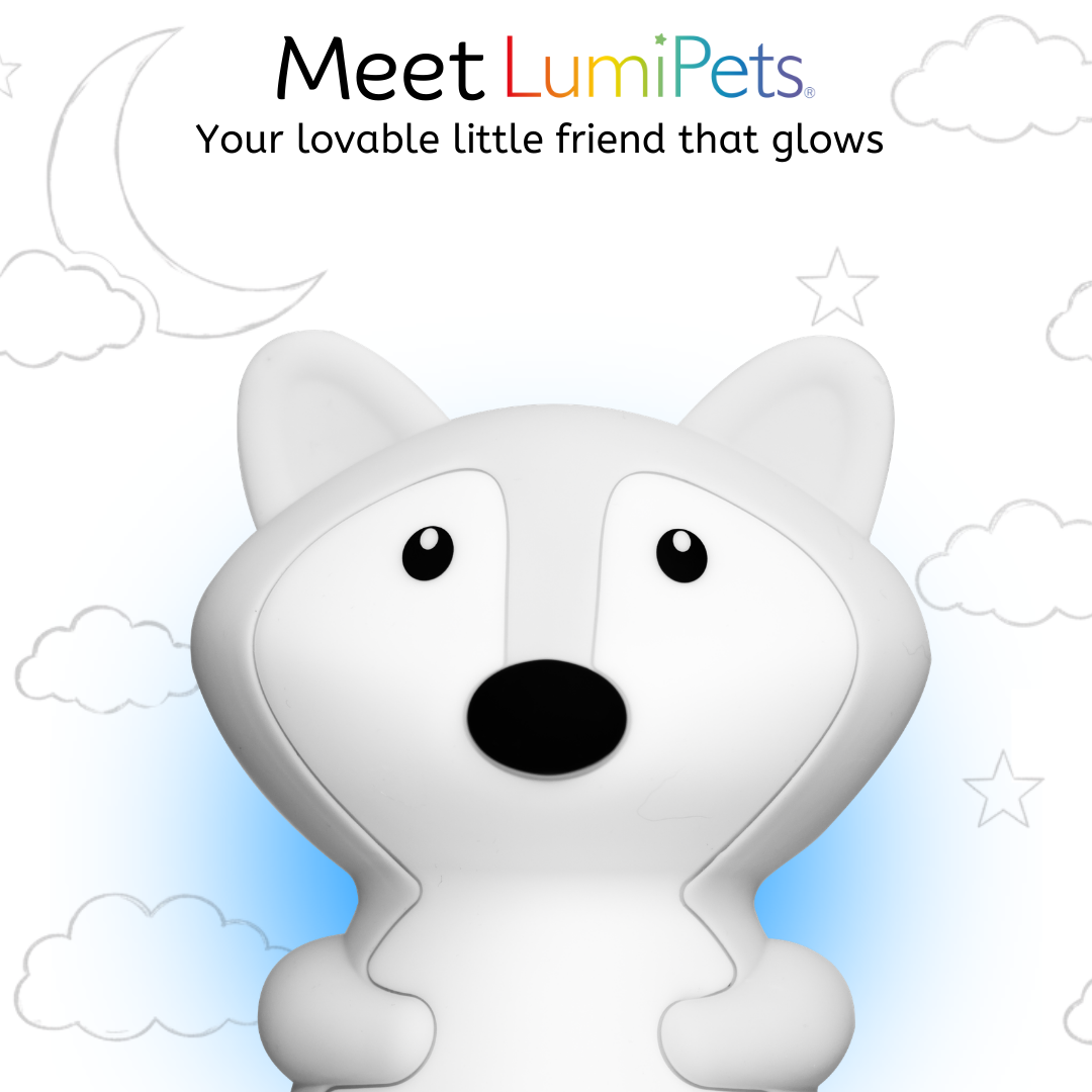 LumiPets® Fiona the Fox Color Changing Night Light - Control by Tap or Remote