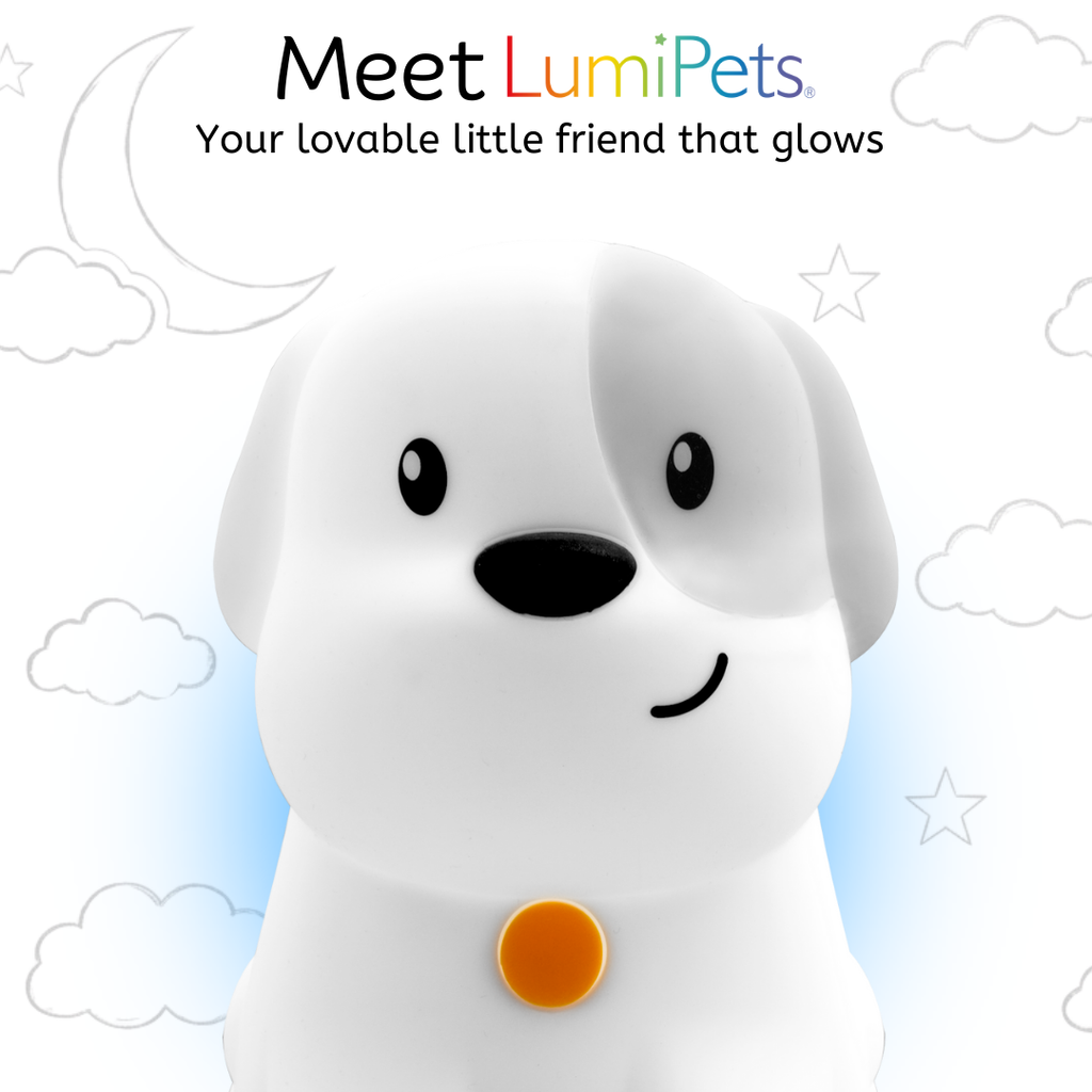 LumiPets Pepper the Puppy: The Ultimate Dog - Color Changing Night Light - Control by Tap or Remote