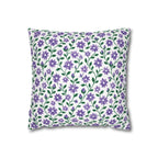 Decorative Square 14" x 14" Pillow Cover - Floral - Purple Cascades