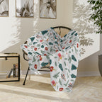 Holiday Blanket — Festive Evergreen Microfiber Throw - Choose from 3 sizes