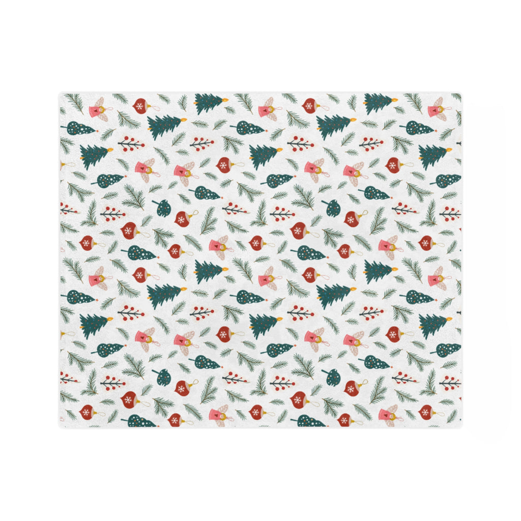 Holiday Blanket — Festive Evergreen Microfiber Throw - Choose from 3 sizes