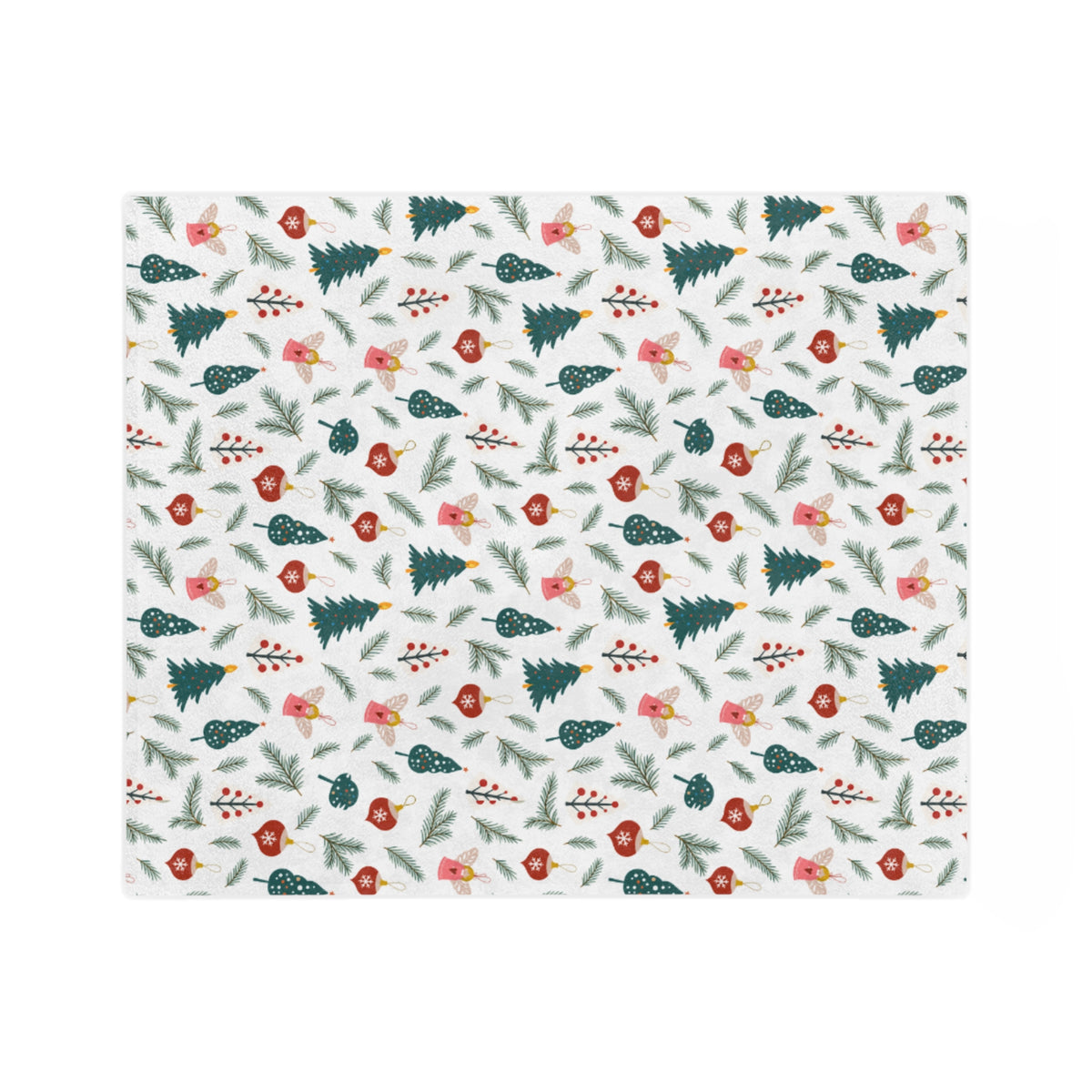 Holiday Blanket — Festive Evergreen Microfiber Throw - Choose from 3 sizes