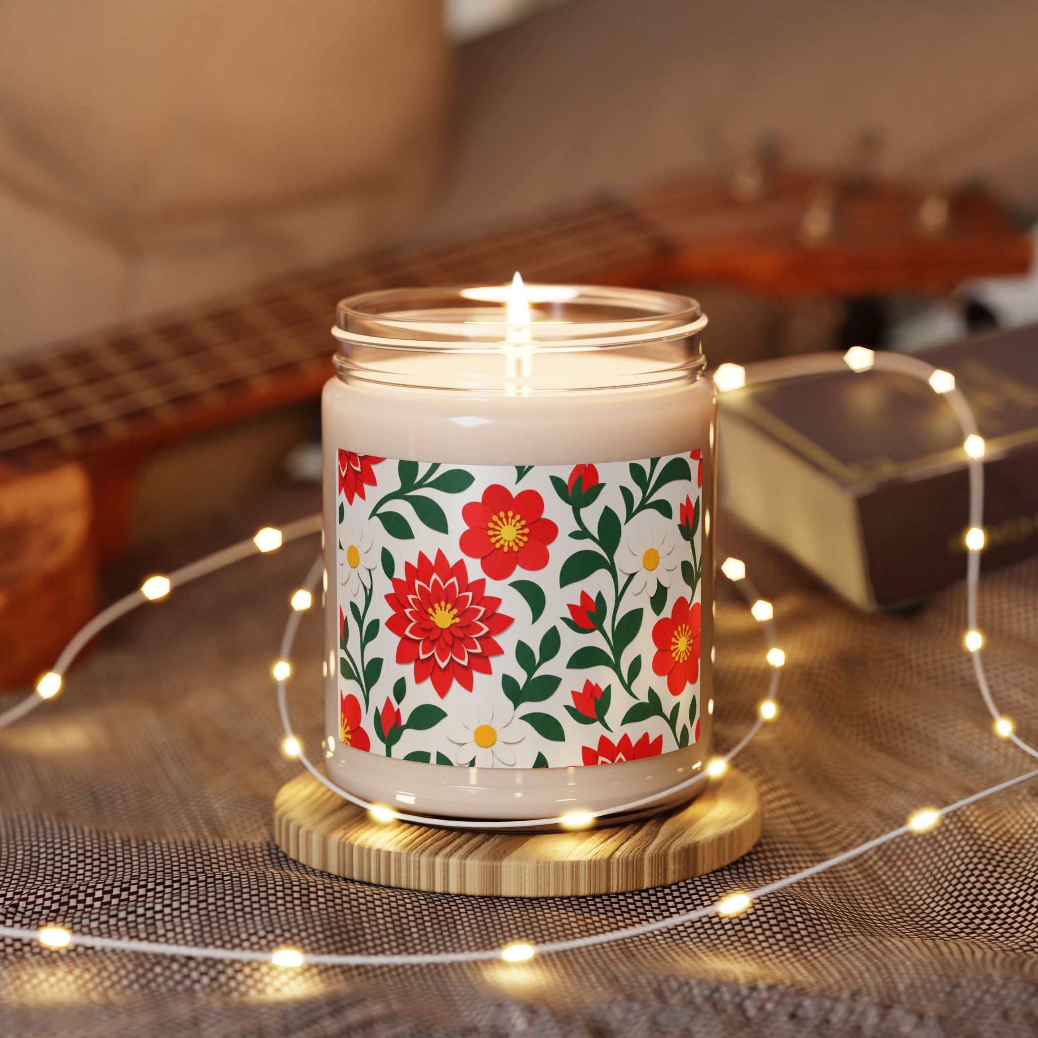 Natural Soy Candle, 9oz Glass Jar - 12 Scents