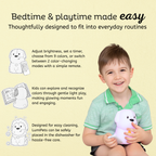 LumiPets Pepper the Puppy: The Ultimate Dog - Color Changing Night Light - Control by Tap or Remote