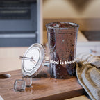 Clear Acrylic Tumbler — "Good Is the Vibe" Reusable Cup