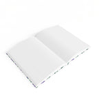 Journal — Blank Lined Notebook for Notes & Daily Reflections - 5" x 7" - Floral - Purple Cascades