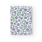 Journal — Blank Lined Notebook for Notes & Daily Reflections - 5" x 7" - Floral - Purple Cascades