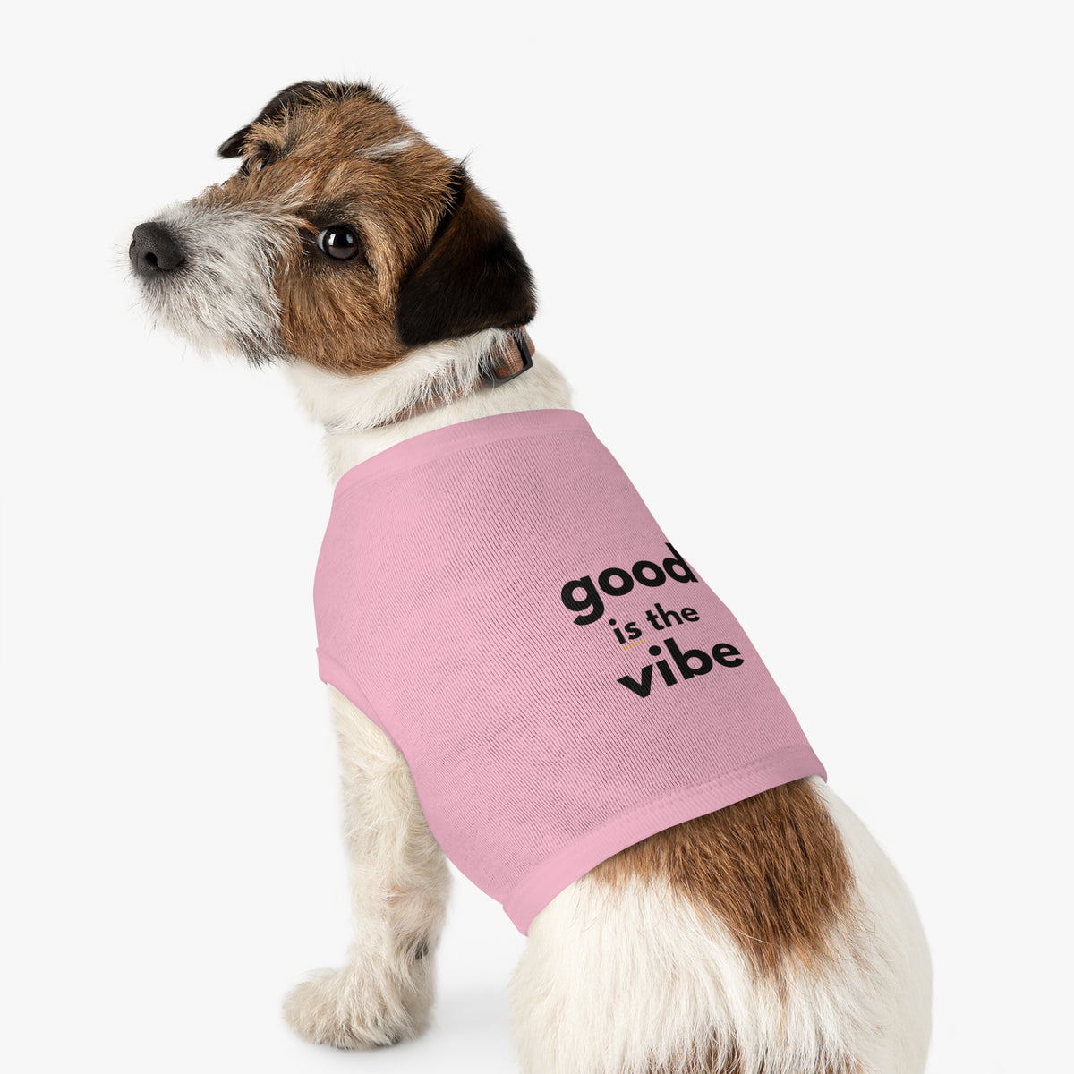 Pet Tank Top - Dog and Cat Shirt - Motivational "good is the vibe"