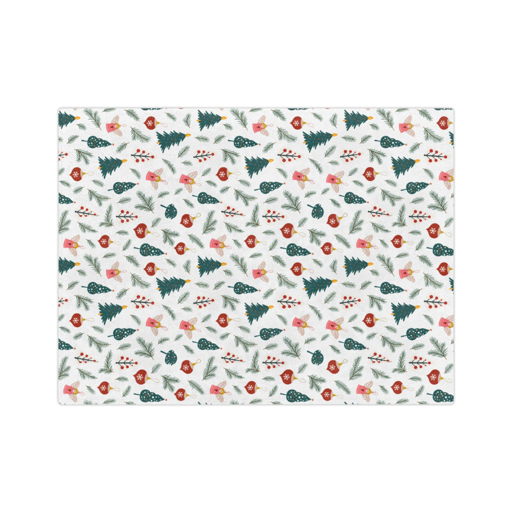 Holiday Blanket — Festive Evergreen Microfiber Throw - Choose from 3 sizes