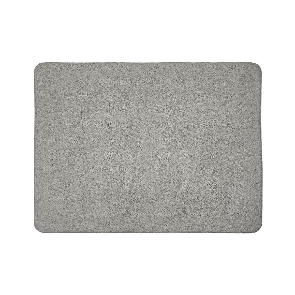 Fleece Sherpa Blanket with Grey Backing — Floral Cozy Throw - 2 Sizes - Red Dahlia