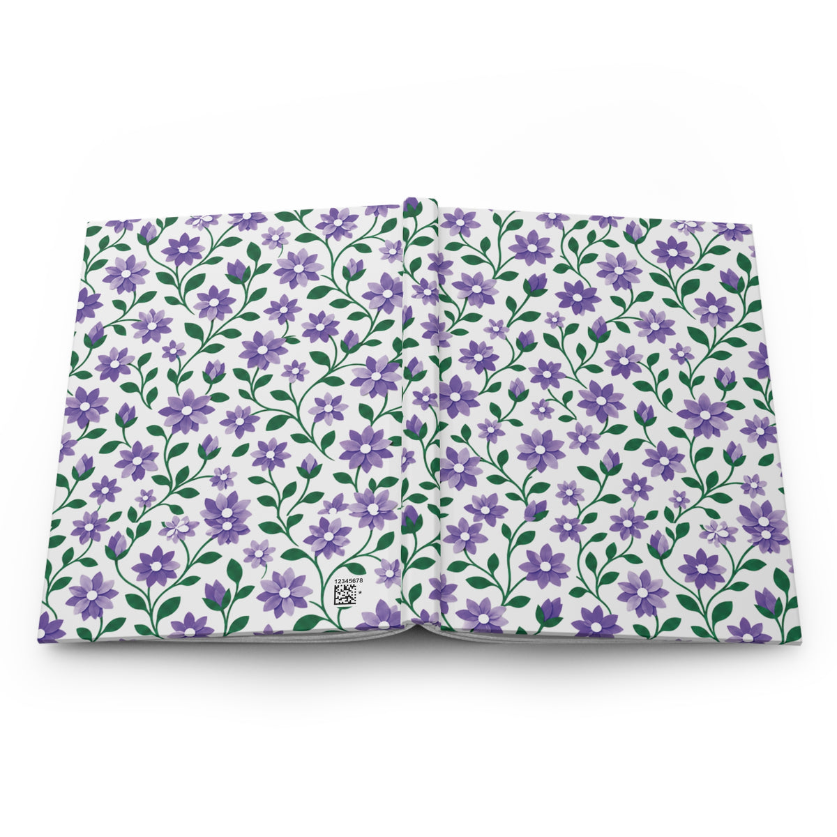Lavender Blooms Hardcover Journal — Lined Floral Notebook for Notes & Journaling