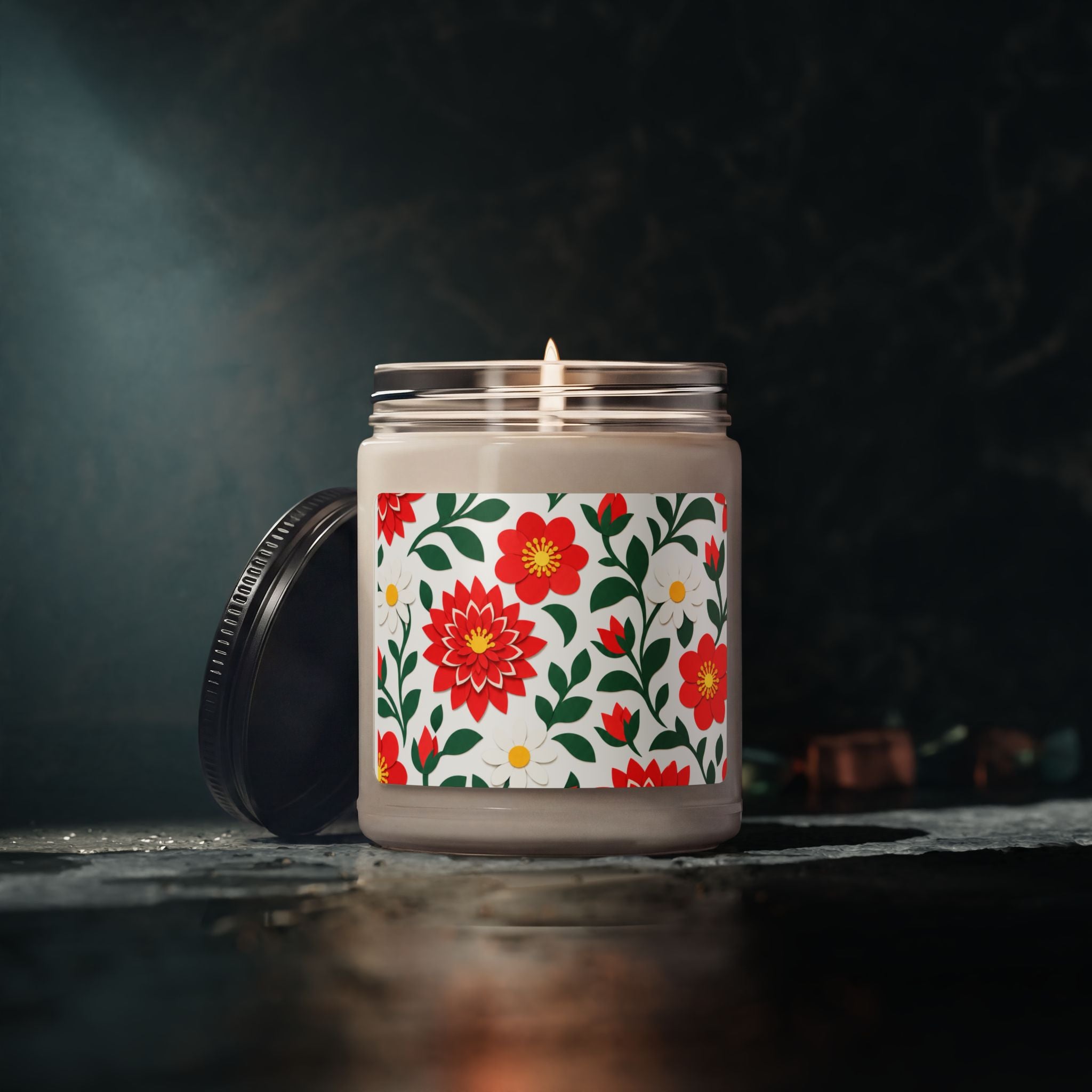 Natural Soy Candle, 9oz Glass Jar - 12 Scents