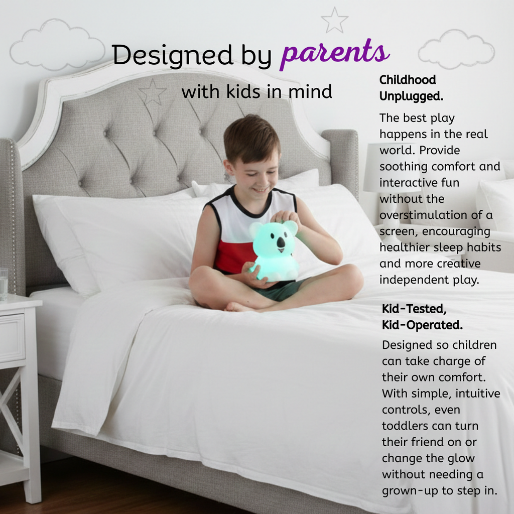 LumiPets Unicorn Color Changing Night Light - Control by Tap or Remote