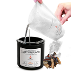 Cozy Fireplace - Soy Candle-Making Kit + Glass Jar