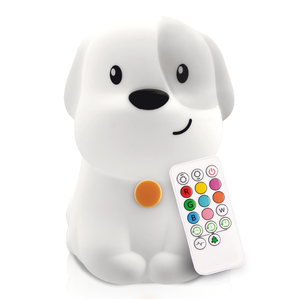 LumiPets Pepper the Puppy: The Ultimate Dog - Color Changing Night Light - Control by Tap or Remote