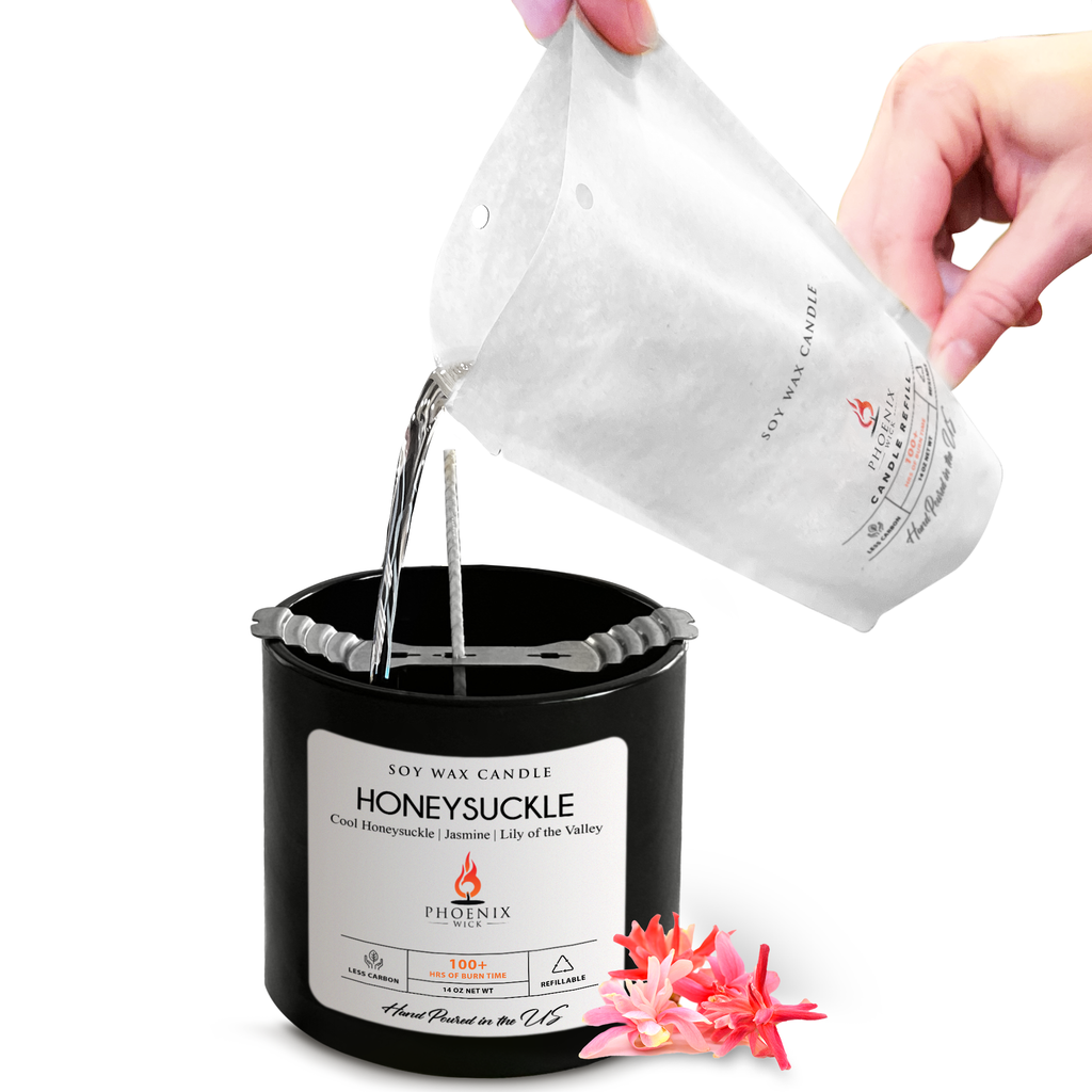 Honeysuckle - Soy Candle-Making Kit with Glass Jar