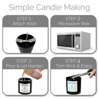 Pumpkin Spice - Soy Candle-Making Kit + Glass Jar