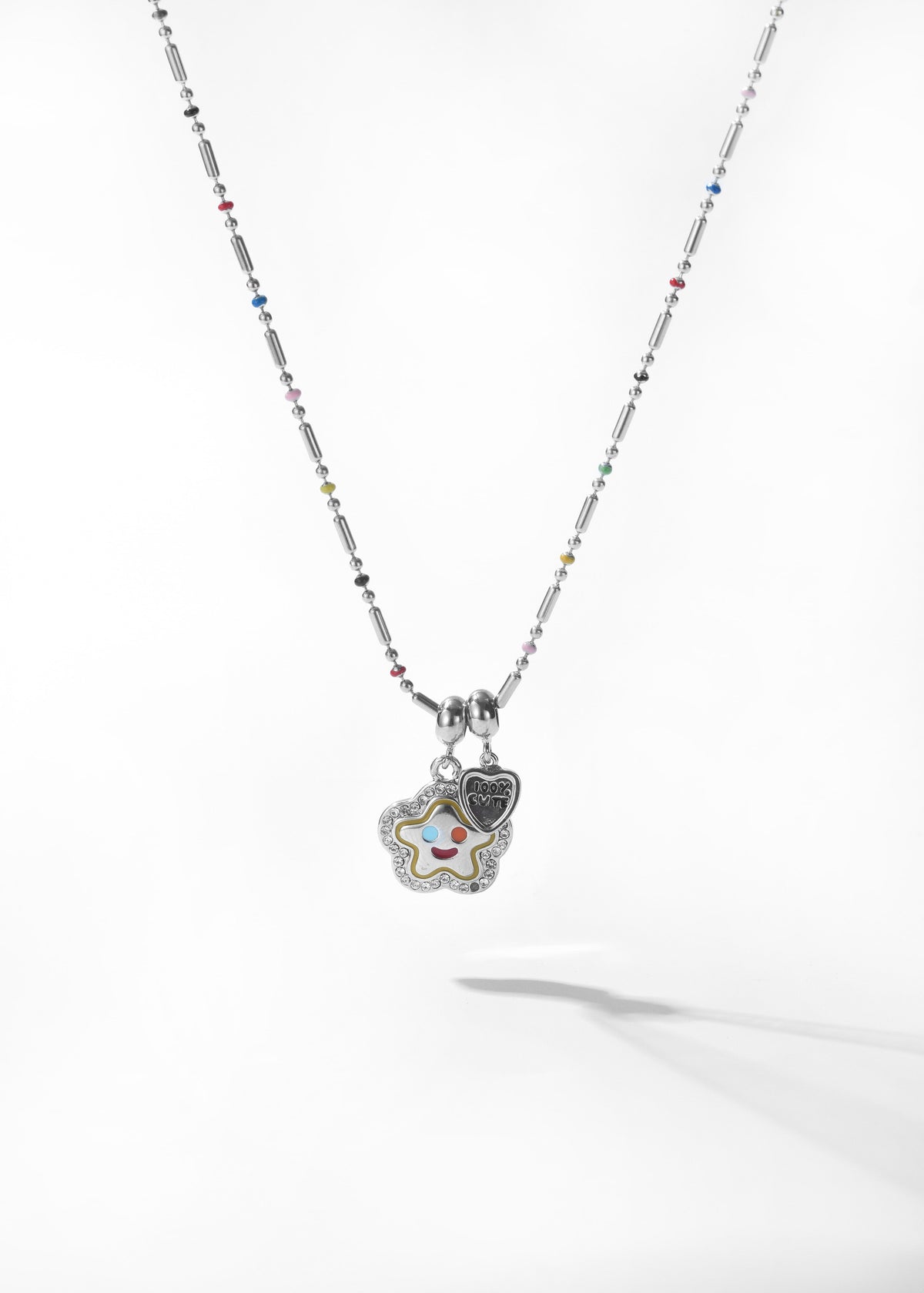 Beaded Smiley Face Necklace - Hypoallergenic Stainless Steel – Good ...