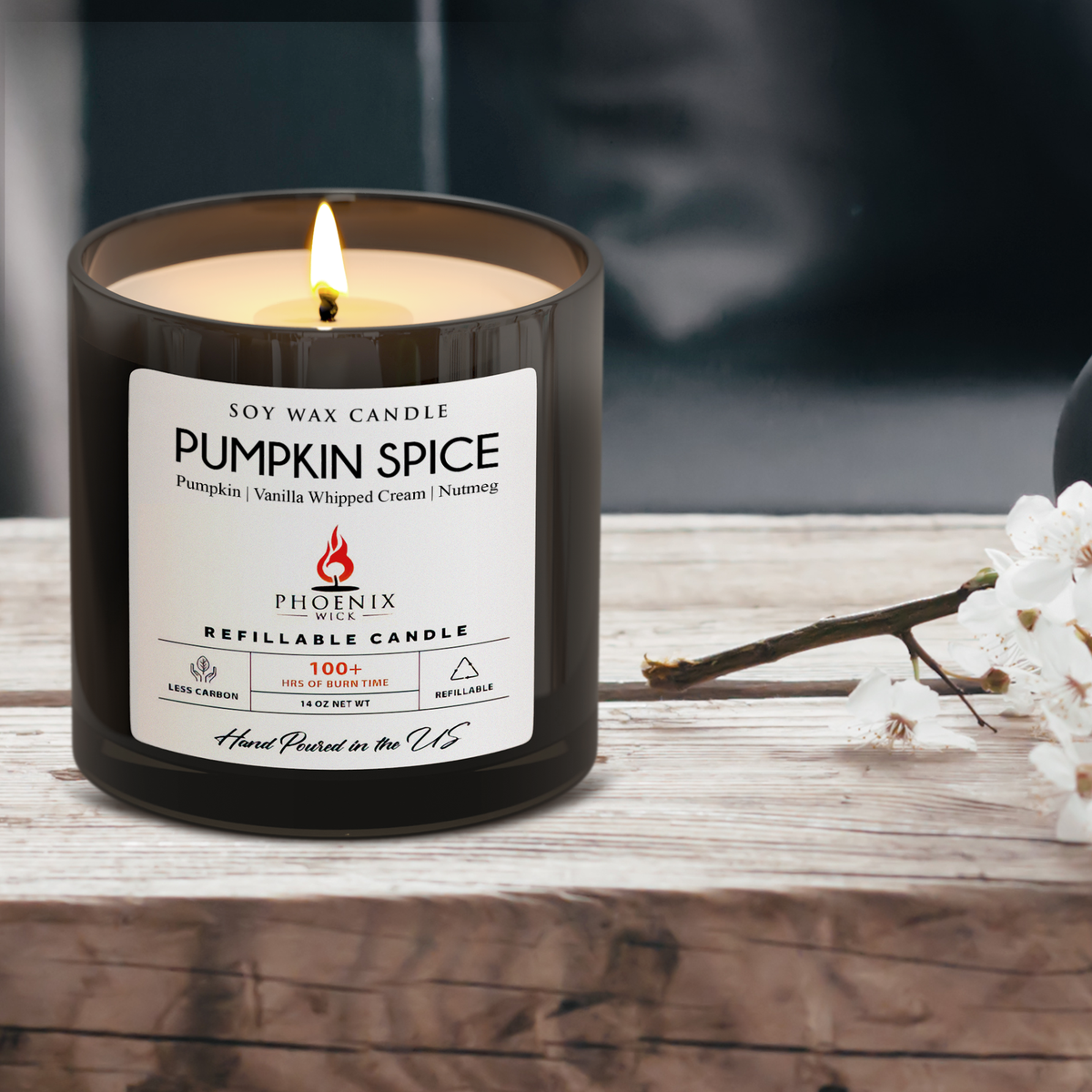 Pumpkin Spice - Soy Candle-Making Kit + Glass Jar