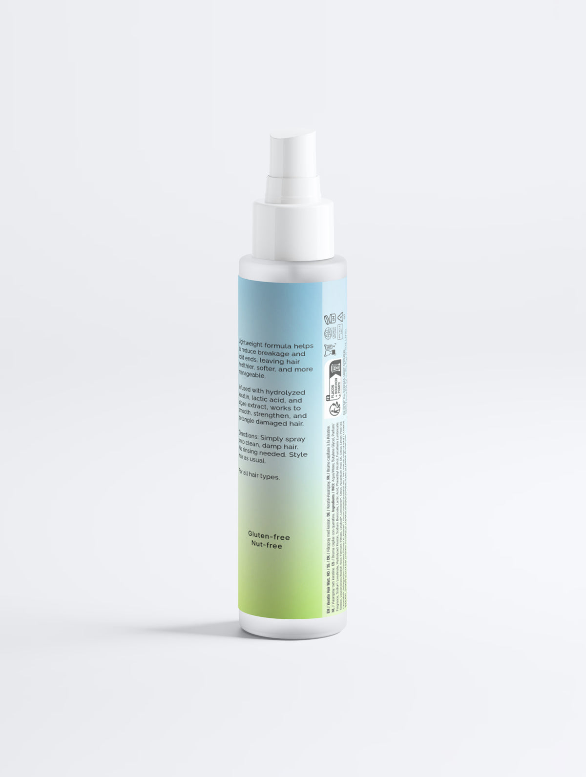 Shine Bright Leave-In Hair Mist with Keratin - smooth and protect damaged, frizzy hair