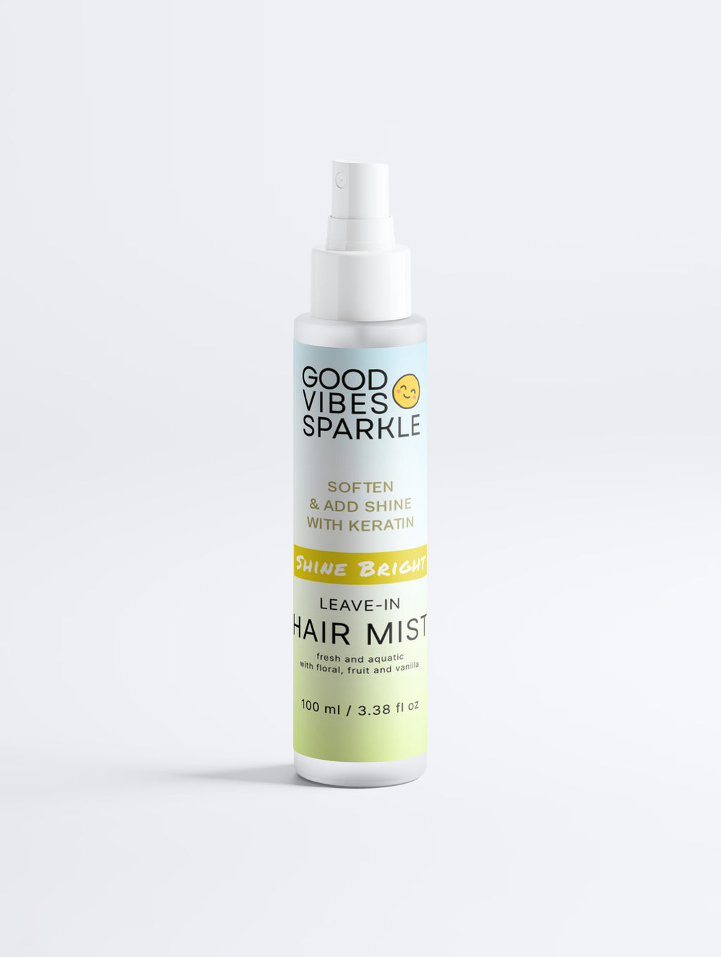Shine Bright Leave-In Hair Mist with Keratin - smooth and protect damaged, frizzy hair