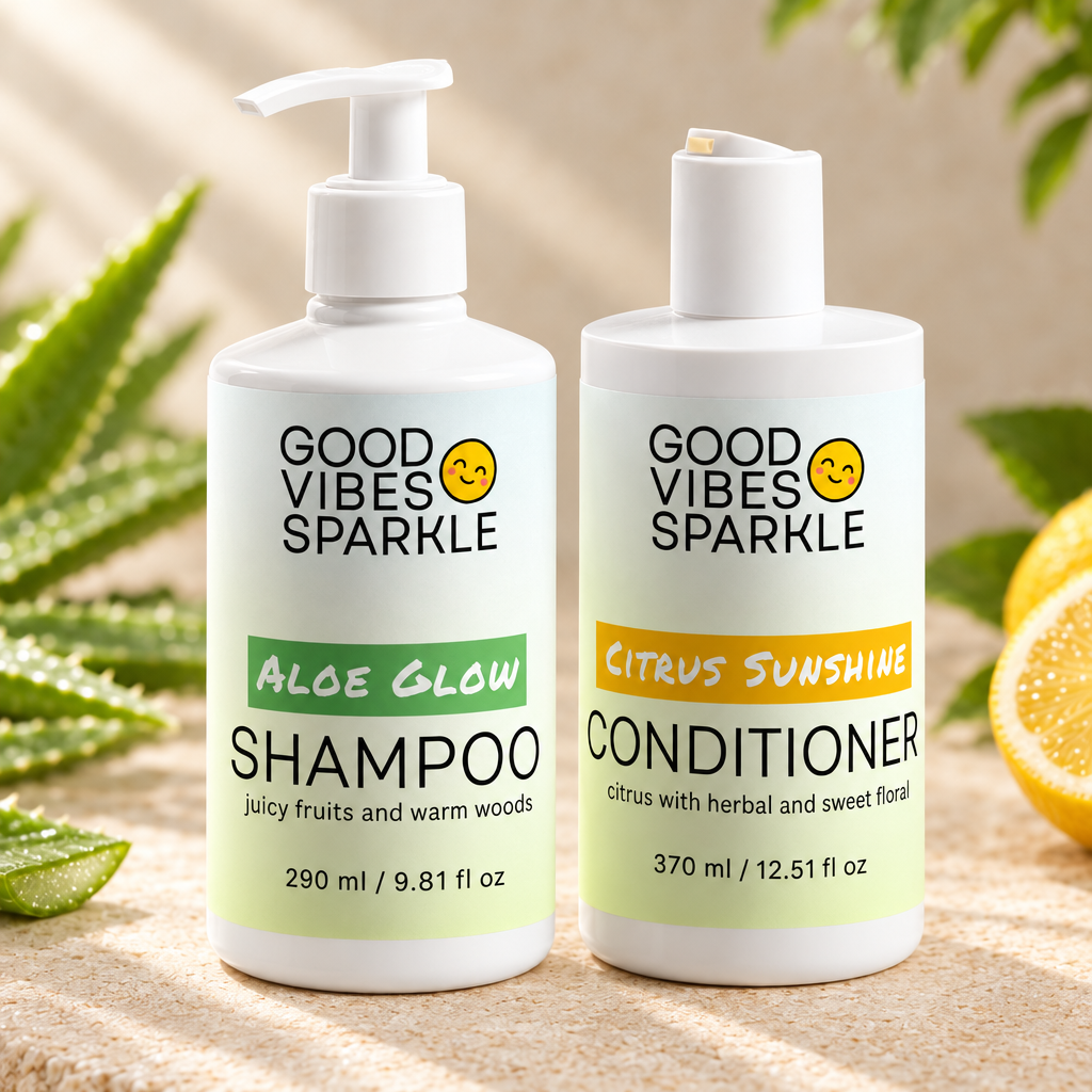 Regular Conditioner Sunshine Glow Duo - Aloe Glow Shampoo and Citrus Sunshine Conditioner ...